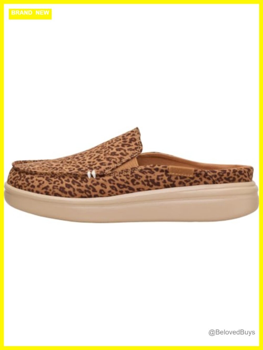 HEYDUDE Aspen Slip Animal Platform Mule Slip On Shoe